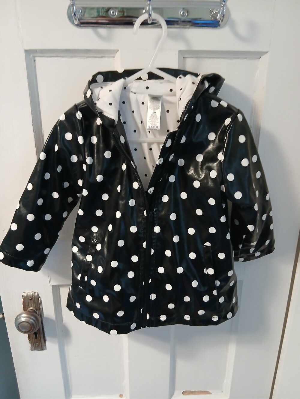 18m Raincoat Polkadot Jacket Girls Toddler Outdoor Clothing